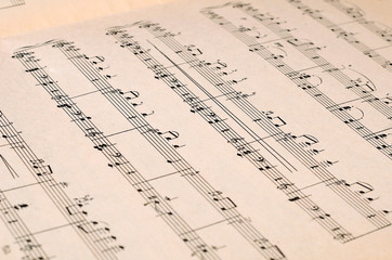 Music sheet page - art background