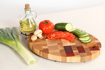 products on a chopping board