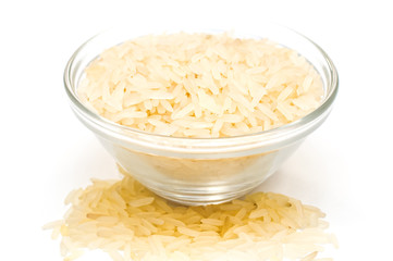 rice cereal in a glass plate