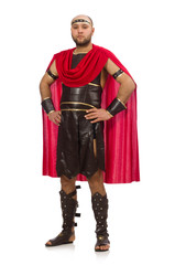 Gladiator isolated on white