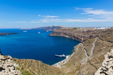 Greece, Santorini, Bay