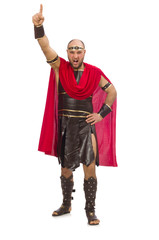 Gladiator isolated on white