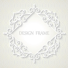 Vintage paper frame