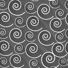 A seamless pattern of spirals in which the flat shadows.
