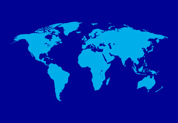 Fototapeta na wymiar World map vector illustration