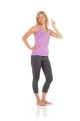 Fototapeta premium Model fingers crossed wishing lucky