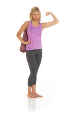 Model strength arm curl