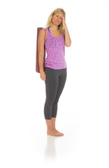 Fototapeta premium Model isolated with headache