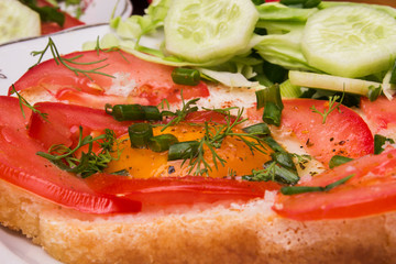 egg on crispy bread until golden brown 