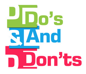 Dos And Donts Abstract Colorful Stripes 