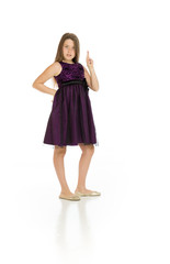 Model fingers crossed wishing lucky