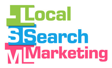 Local Search Marketing Colorful Stripes 