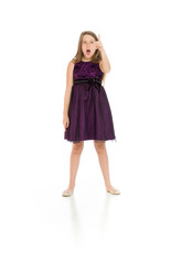 Model angry scolding and pointing