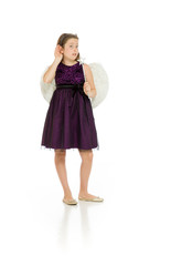 Fototapeta premium Model listening paying attention