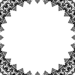 Floral Vector Fine Frame