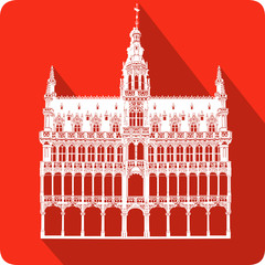 Fototapeta premium symbol of Belgium, vector illustration