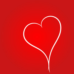 Greeting card Happy Valentine's Day.