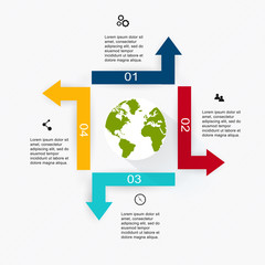 Infographic elements in modern flat business style.