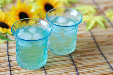 青グラス_ひまわり

