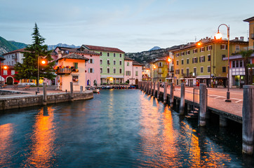 Lake Garda, Town of Torbole (Trentino, Italy) at early morning