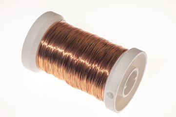 Carrete de hilo de cobre