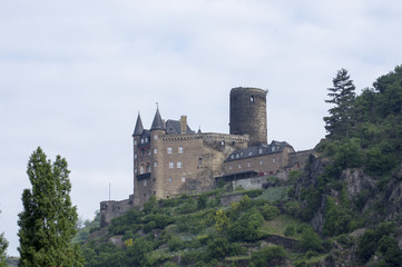 Fototapeta na wymiar Burg Katz in St. Goarshausen, Deutschland