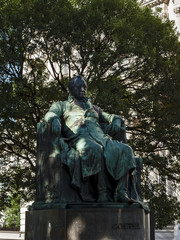 Fototapeta na wymiar Denkmal Johann Wolfgang von Goethe, Wien, Burgring, Dichter