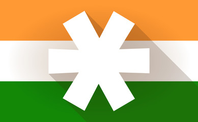 India flag icon with an asterisk