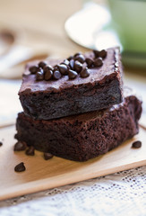 Brownies with chocolate chips