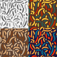 Set of abstract seamless patterns