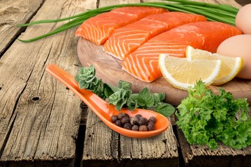 Protein, diet, salmon.