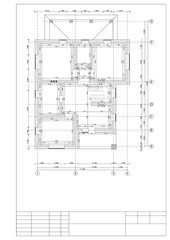 Drawing of the plan of the second floor private 2 floor houses