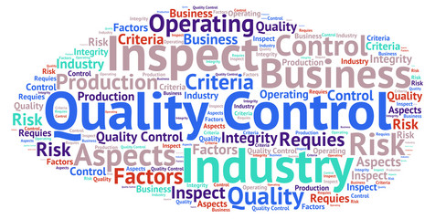 Fototapeta premium Quality control - word cloud