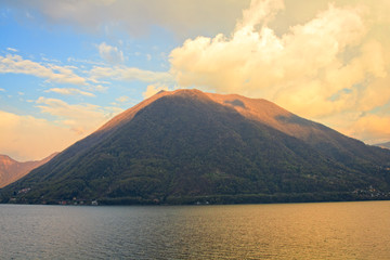 Fototapeta premium Lake Lugano or Ceresio lake