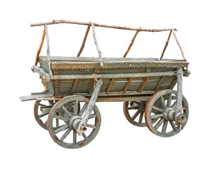 Fototapeta na wymiar Old wooden cart