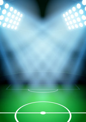 Obraz premium Background for posters night soccer football stadium