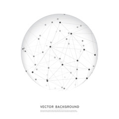 Vector network background abstract polygon 