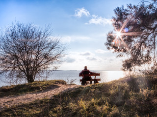 Obraz premium Pause am Achterwasser