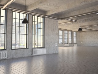 Empty Industrial Loft