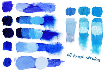 Obraz premium Colored brush strokes