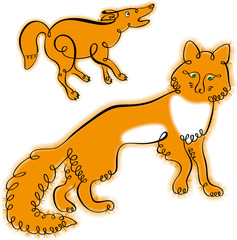 vector fox