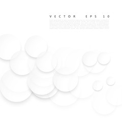 Vector Paper circle banner. 