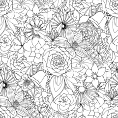 Fototapeta premium Floral seamless pattern