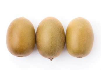 Golden Kiwi fruit isolated on white background