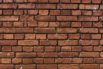 closed up of the brick wall background