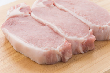 raw meat pork steak