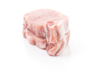 raw meat pork steak