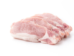 raw meat pork steak