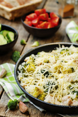 broccoli cheese chicken rice