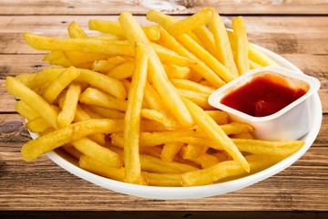 French Fries, Fast Food French Fries, Prepared Potato.
